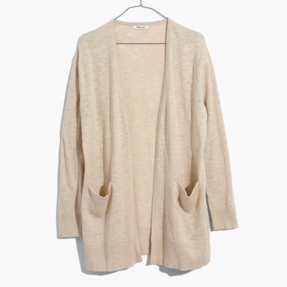 oatmeal heather cardigan